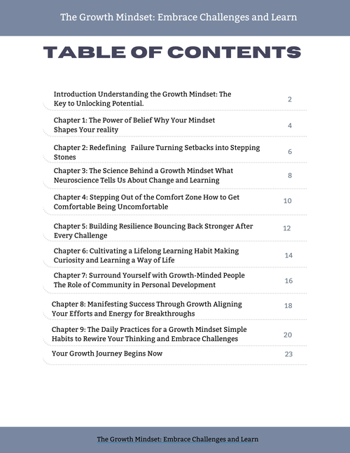 Growth Mindset- Embrace Challenges And learn