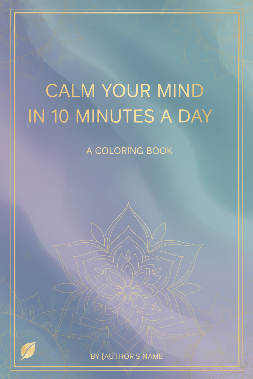 Calm Your Mind in 10 minutes a day- colouring book