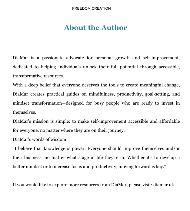 Text about DiaMar's mission and values on a white background