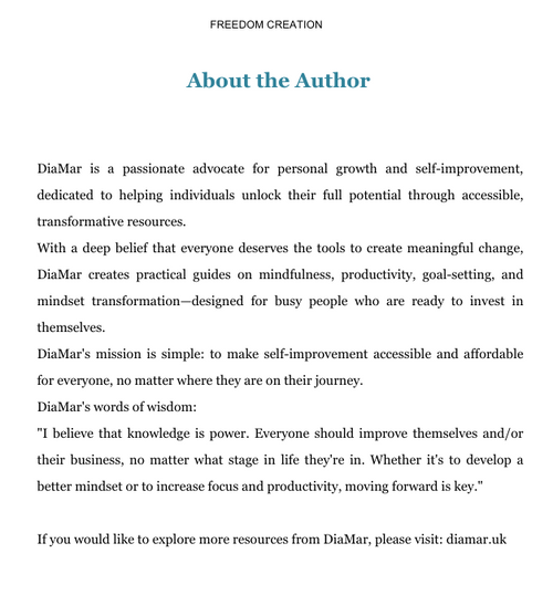 Text about DiaMar's mission and values on a white background