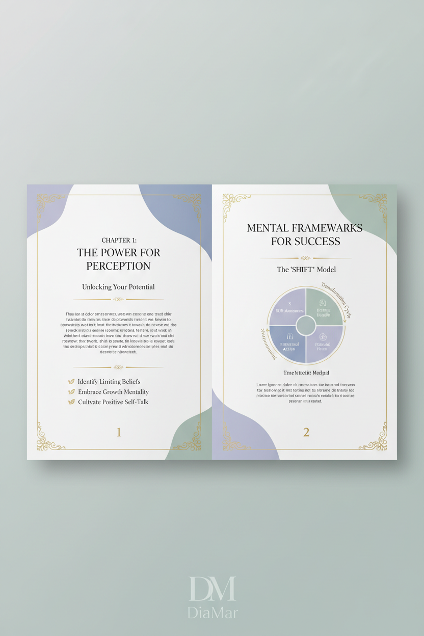 Open book with educational content on a light gray background